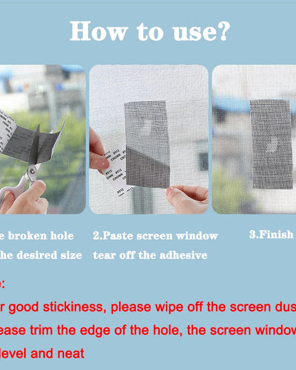 Window net/ screen Repair Tape – 1pcs Mesh Patch roll