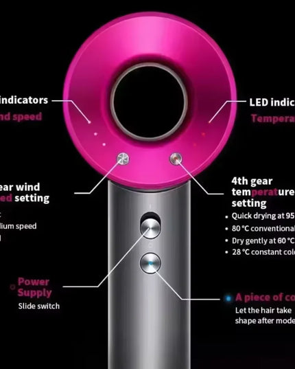 5 in 1 Professional Hair Dryer set , with Hot and Cold Air Functionality ,Lightweight and Thermostatic Styling for Smooth Hair- US plug