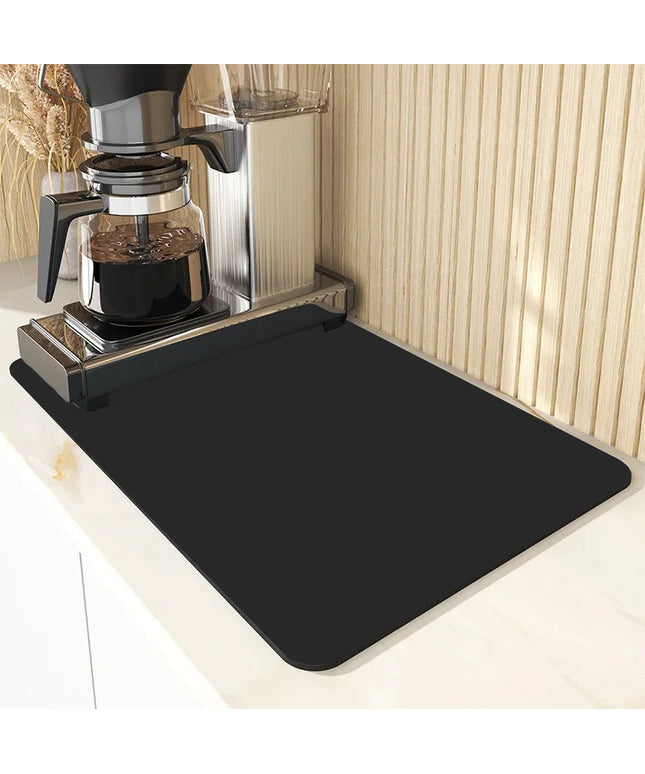 Simple Coffee/ kitchen dish drying Mat Absorbent & Non-Slip 