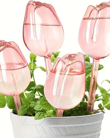 Auto plan watering Pink Tulip , Suitable for Indoor and Outdoor Plants-8pcs pack