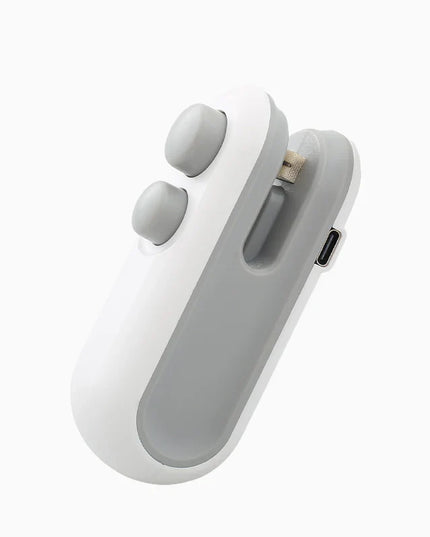 Mini Plastic Bag Sealer Rechargeable 2 in 1 Bag Heat Sealer with Cutter Portable Thermal Sealer Plastic Bags Sealant Machine