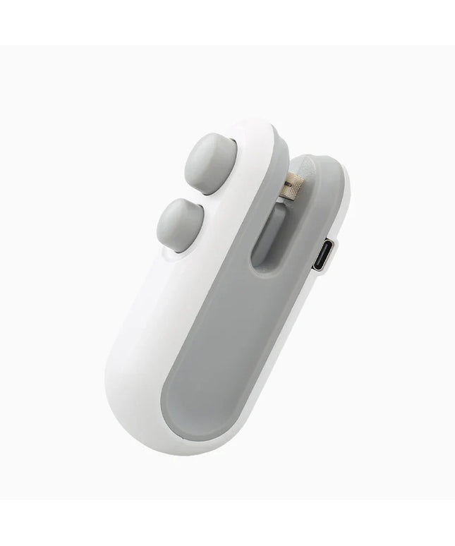 Mini Plastic Bag Sealer Rechargeable 2 in 1 Bag Heat Sealer with Cutter Portable Thermal Sealer Plastic Bags Sealant Machine