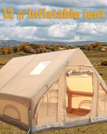 Portable ,inflatable and waterproof Camping Tent 4-8 People with Windows (with pump!)