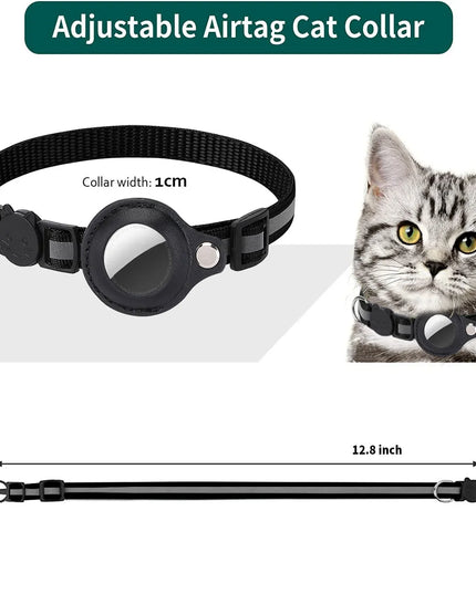 Cat Airtag Collar - Reflective Adjustable waterproof Collar 
