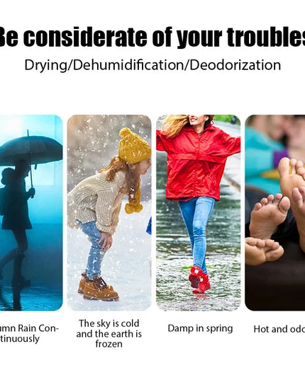 Electric Shoes Dryer & Deodorizer with Heat Dehumidifier Eliminate Odor with UV -EU plug