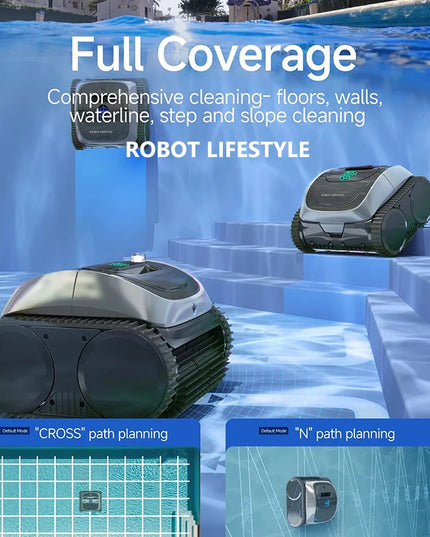 PoolBot - smart Cordless Robot Swimming Pool Vacuum Cleaner
