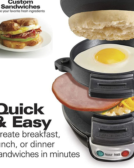 220V 3 in 1 Electric Burger or sandwich / egg / pancake or waffles machine Sandwich Maker Machine- 600W 