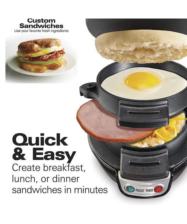 220V 3 in 1 Electric Burger or sandwich / egg / pancake or waffles machine Sandwich Maker Machine- 600W 