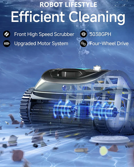 PoolBot - smart Cordless Robot Swimming Pool Vacuum Cleaner