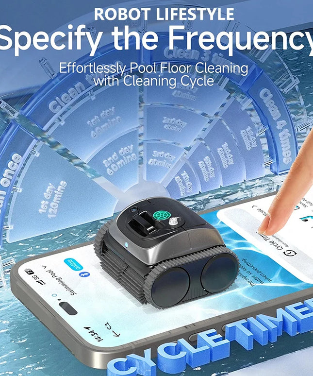 PoolBot - smart Cordless Robot Swimming Pool Vacuum Cleaner