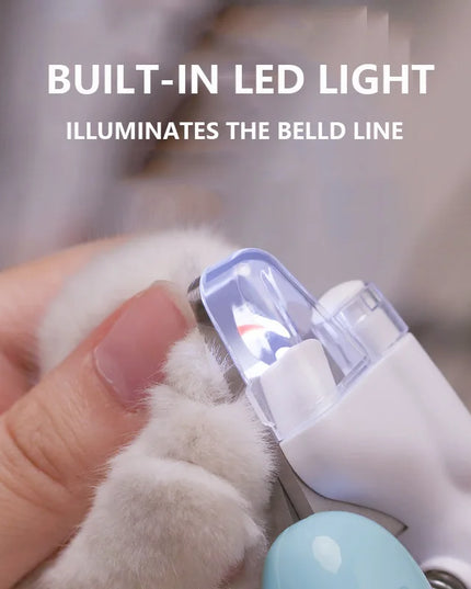 PetClippers - Professional battery powered Pet Nail Clippers with Led Light 