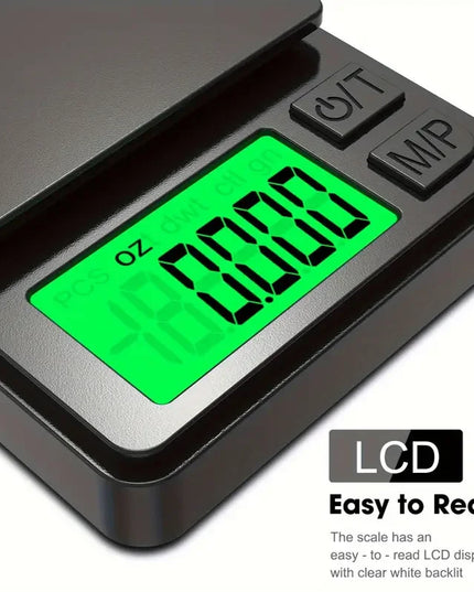 PrecisePocket- mini Precision Scale 1000G X 0.1G - Digital Gram, Food, Jewelry, Ounces/Grains 