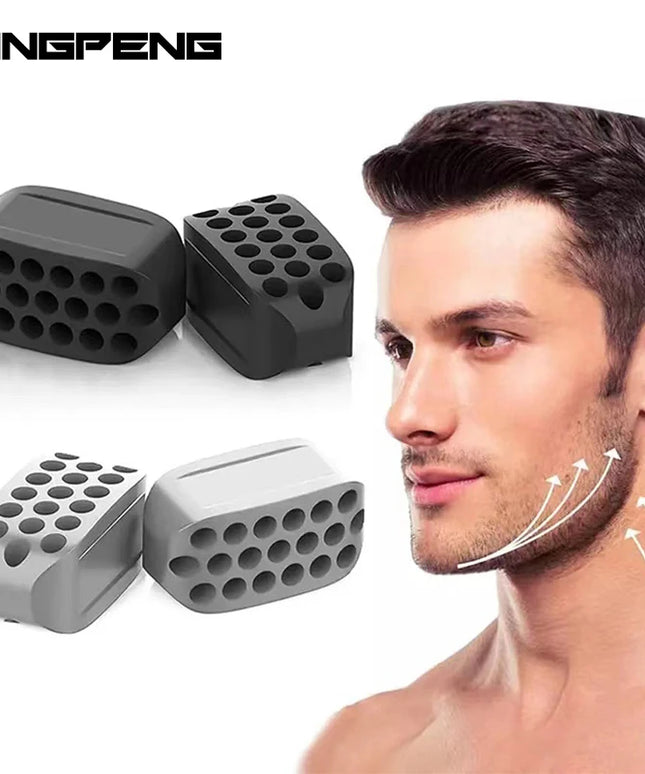 Silicone Jaw Exerciser and Facial Toner - 2pcs