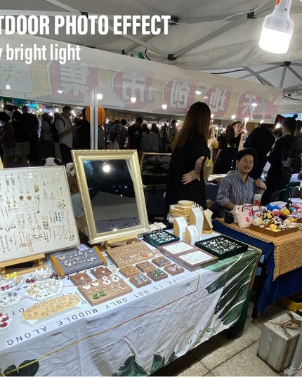 BrightNight - waterproof outdoor USB rechargeable bulb with hook