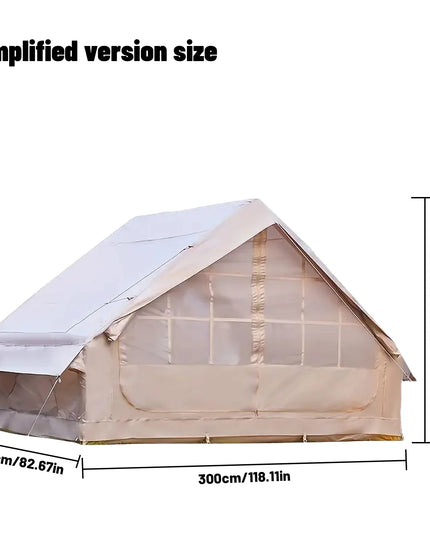 Portable ,inflatable and waterproof Camping Tent 4-8 People with Windows (with pump!)