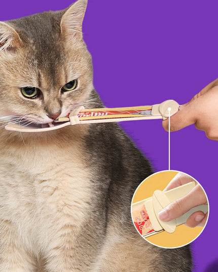 TreatFeader- 2Pcs Cat wet treat Squeeze Spoon 