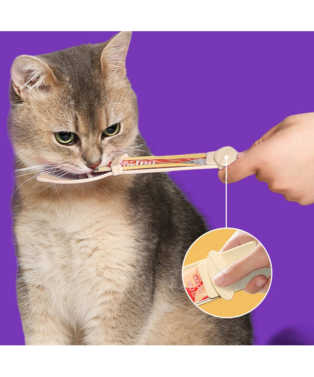 TreatFeader- 2Pcs Cat wet treat Squeeze Spoon 