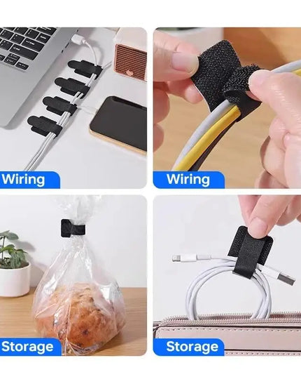 Cable Ties - 20pcs pack of reusable adhesive & adjustable cord holder ,Wire Organizer 