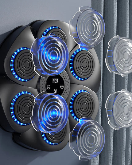 MusicBox- smart bluetooth wall mounted boxing practice with LED + Gloves