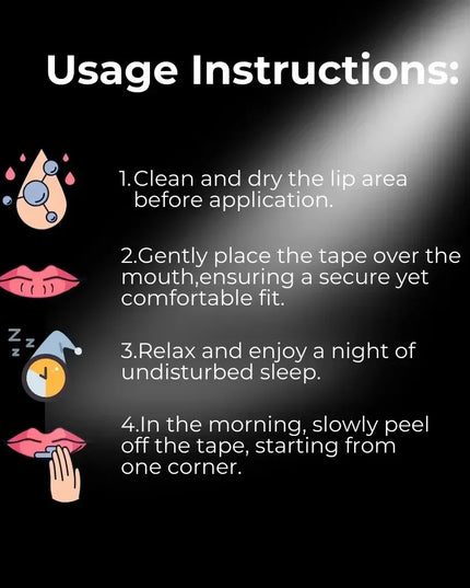 60Pcs Sleeping Mouth Tape for drooling and prevent snoring (breathe through)