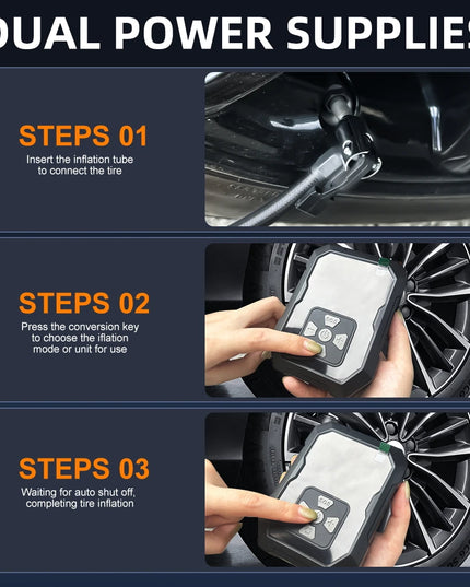 smartpump- Rechargeable multi use Inflator pump & powerbank with lights