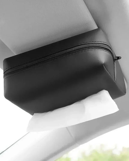 Strap on Car Tissue Box