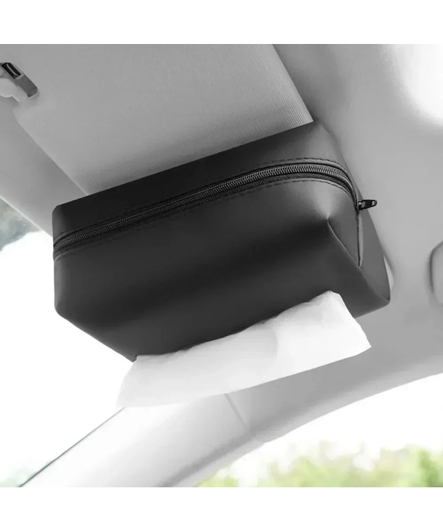 Strap on Car Tissue Box