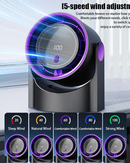 CoolWind- rechargeable portable strong fan + wall mount