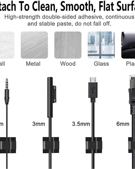 Cable Clips -50pcs Wire Winder Holder organizer clips