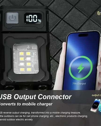 Portable mini super LED Flashlight with multi lights -bright / rechargable / powerbank / magnetic 