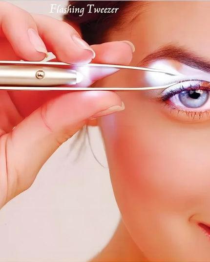 LightTweez - stainless tweezer with light for eyebrows and hair removal -1Pc 