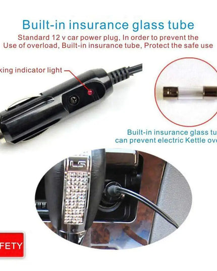  HeatMug -24V 300ML stainless steel electric Car Heating mug