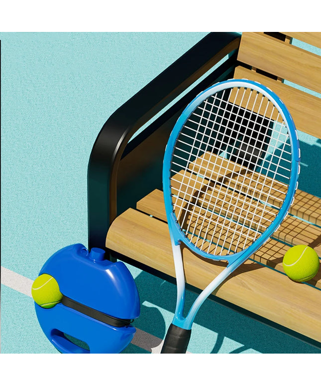 Rebound Ball - Tennis training rebound base with elastic attached ball + 3 free balls !