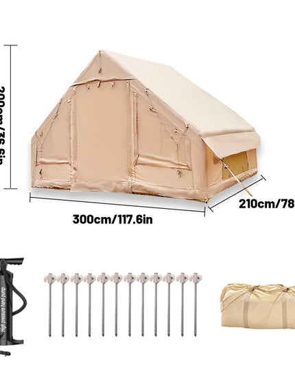 Portable ,inflatable and waterproof Camping Tent 4-8 People with Windows (with pump!)