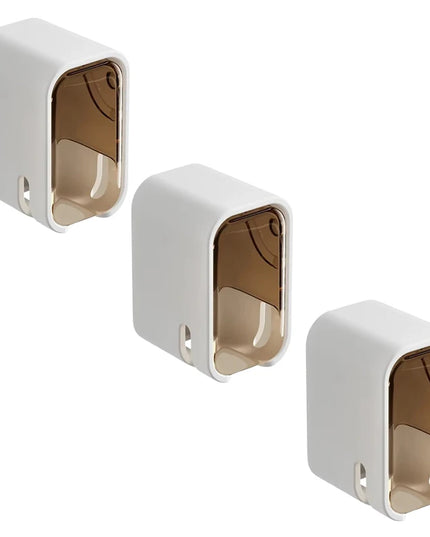 Toothbrush Holder- 2PCS Flip-Top Wall Mounted Toothbrush holder