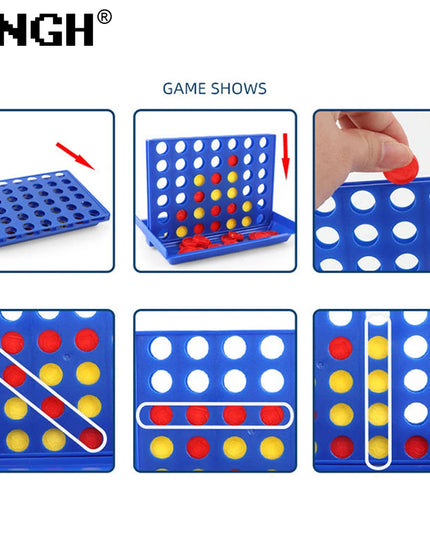 Four in a Row Bingo Chess Connect Classic Family Board Game 