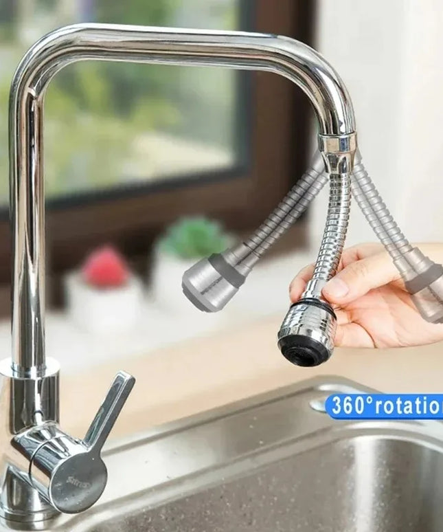 360° Rotating Kitchen Faucet extender & Pressurizer, Anti-Splash (buy 1 get 1 free!)