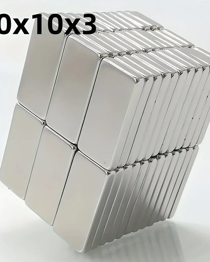 20Pcs 10mmx3mm small and strong rectangular Magnets set, for fridge & hanging