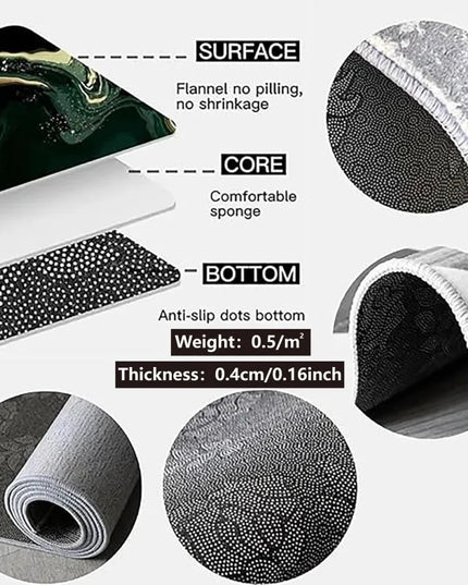 Office computer Chair Mat anti Slip 80x120cm