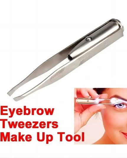 LightTweez - stainless tweezer with light for eyebrows and hair removal -1Pc 