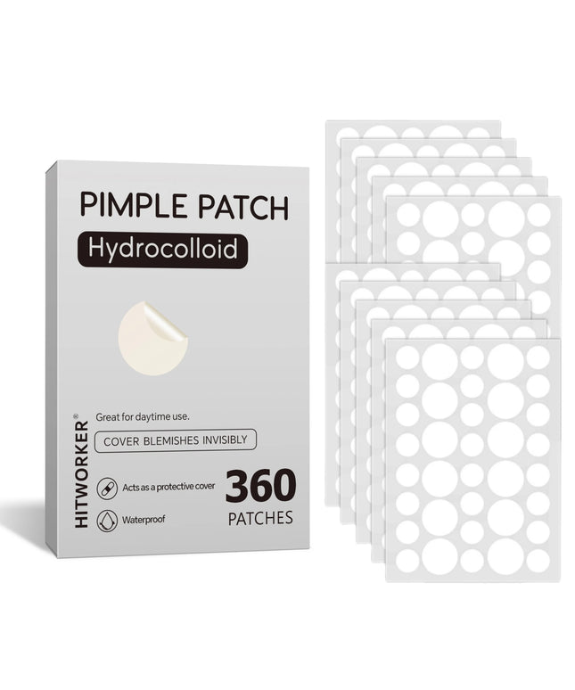360Pcs  Invisible and Anti-Inflammatory Healing Absorbing  Face Acne, pimple Patch for Skin Care 