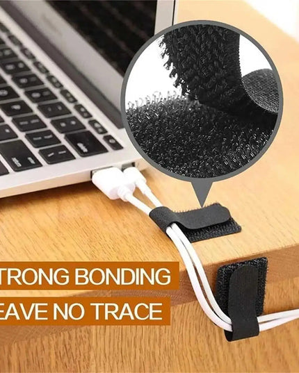 Cable Ties - 20pcs pack of reusable adhesive & adjustable cord holder ,Wire Organizer 