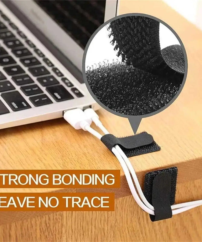 Cable Ties - 20pcs pack of reusable adhesive & adjustable cord holder ,Wire Organizer 
