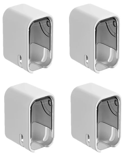 Toothbrush Holder- 2PCS Flip-Top Wall Mounted Toothbrush holder