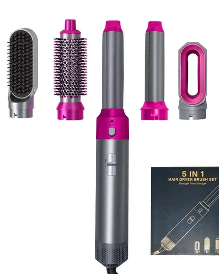 5 in 1 High Quality Professional Hair Dryer Set With 3 Modes And Hot Comb, Curling Iron, Hair Straightener For All Types Of Styling 