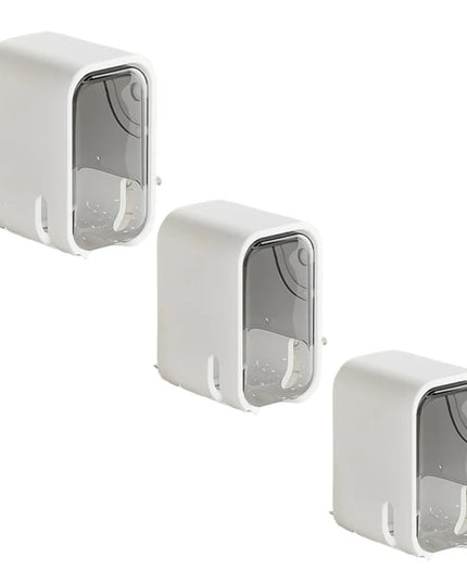 Toothbrush Holder- 2PCS Flip-Top Wall Mounted Toothbrush holder