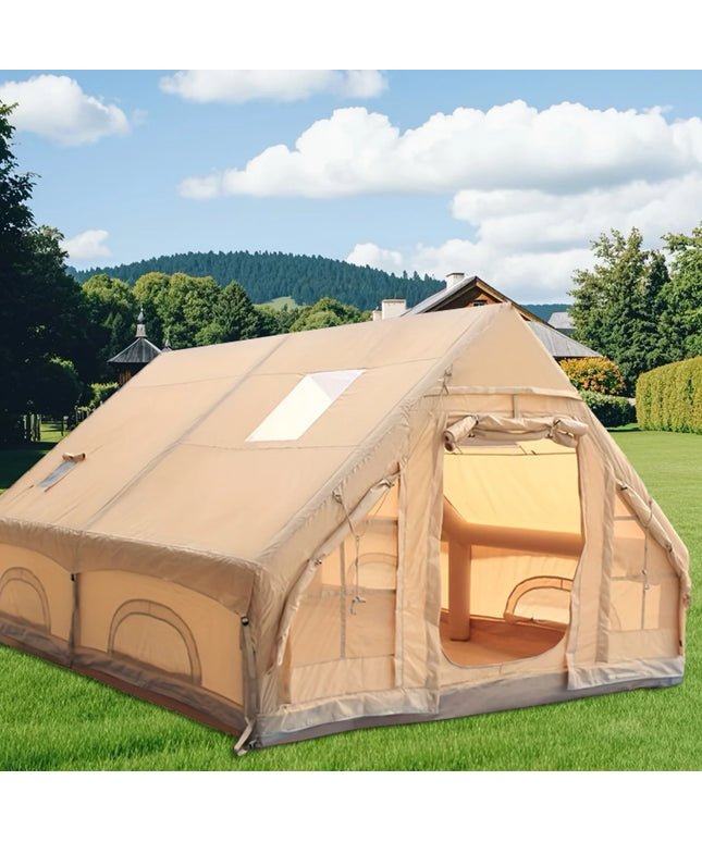 Portable ,inflatable and waterproof Camping Tent 4-8 People with Windows (with pump!)