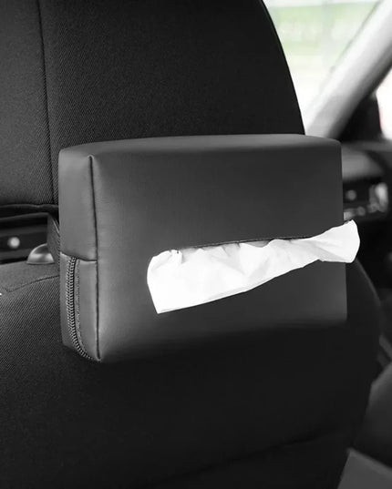Strap on Car Tissue Box