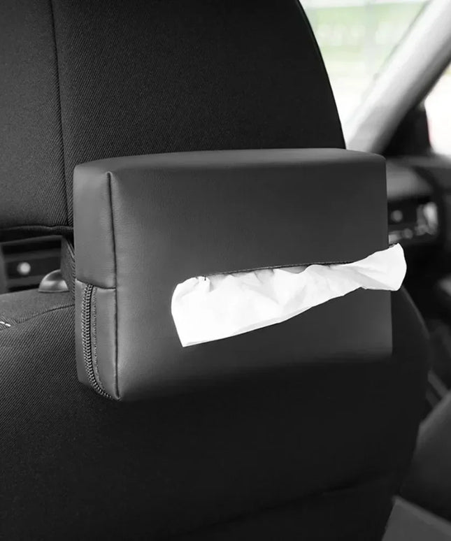 Strap on Car Tissue Box
