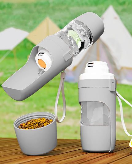 petsfeeder - Portable Dog /Cat Water Bottle & food container and feeder 